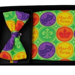MARDI GRAS COIN CUMMERBUND & BOW TIE SET